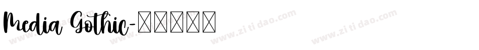 Media Gothic字体转换